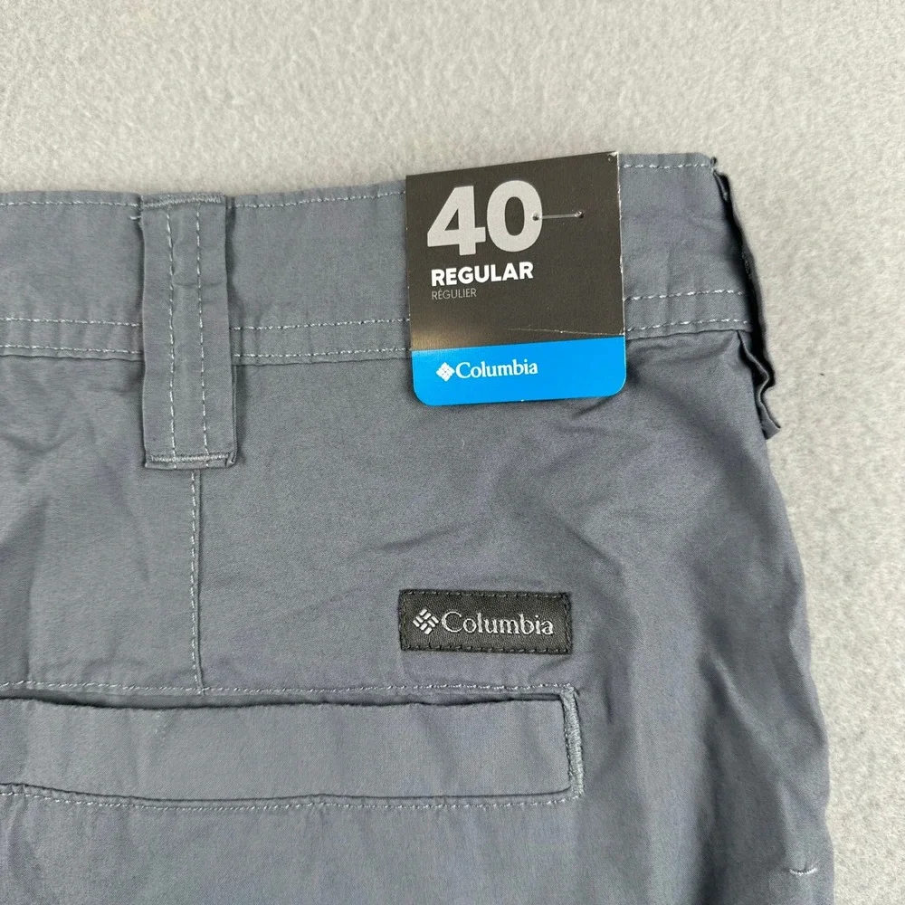 Columbia Shorts Mens 40 Grey Cotton Casual Outdoor Hiking AM4471 Regular Fit